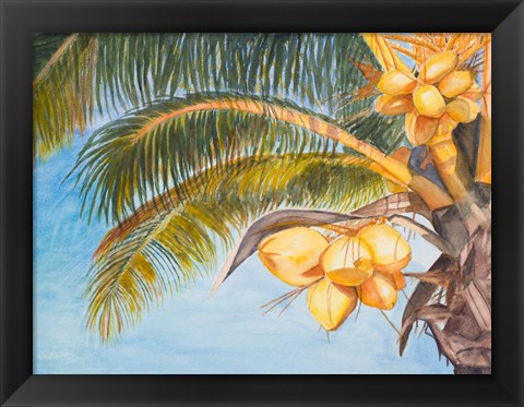 Framed Coconut Palm Trees Print