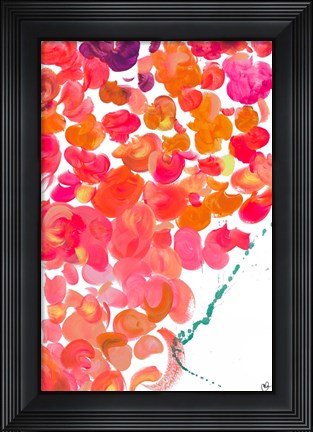Framed Dot Garden II Print