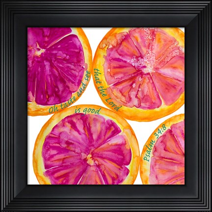 Framed Oh Taste and See Print