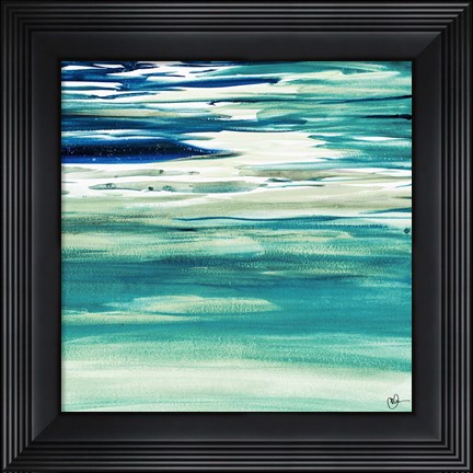 Framed Blue Color Study II Print