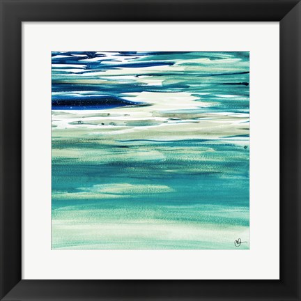 Framed Blue Color Study II Print