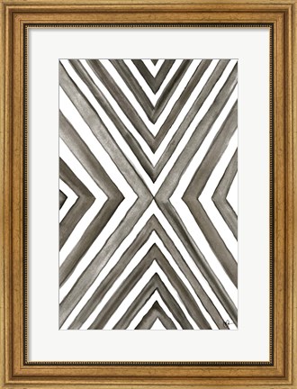 Framed Angled Black &amp; White Print