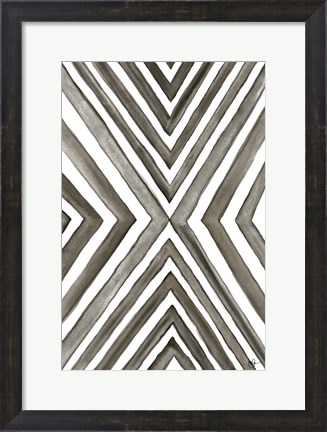 Framed Angled Black &amp; White Print