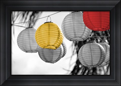 Framed Lanterns Print