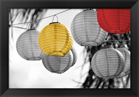 Framed Lanterns Print