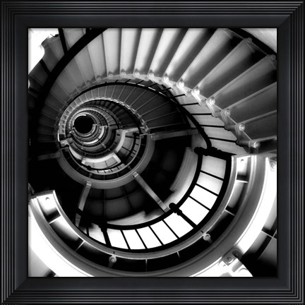 Framed Spiral Staircase Print