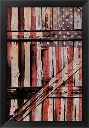 Framed All American Fence Print