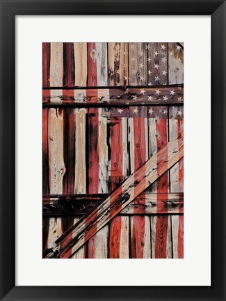 Framed All American Fence Print