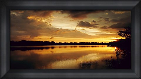 Framed Yellow Sunset Print