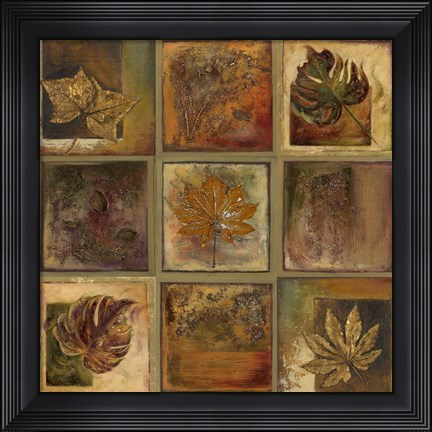 Framed Leaf Square II Print
