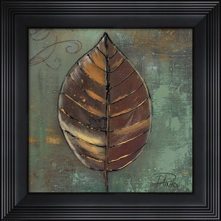 Framed New Leaf I (green) Print