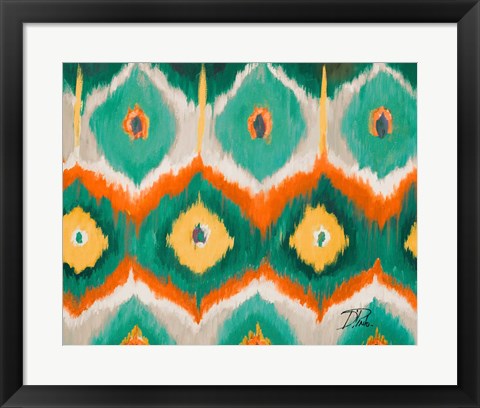 Framed Tropical Ikat II Print