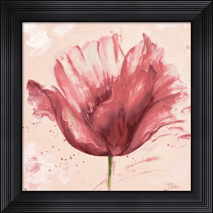 Framed Flower in Pink Print