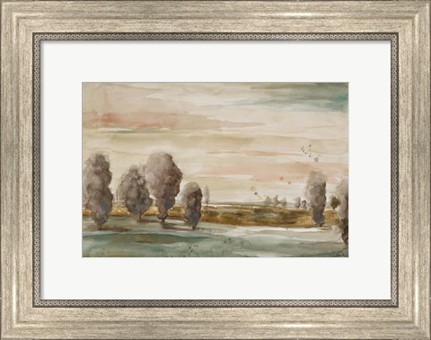 Framed Gold In The River Print
