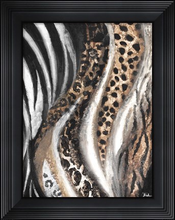 Framed Light African Touch I Print