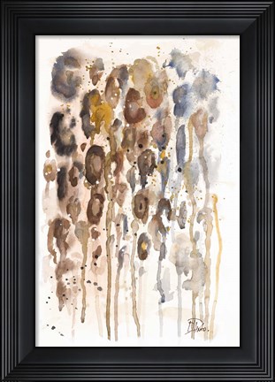 Framed Watercolor Animal Skin I Print