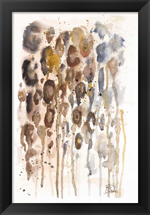 Framed Watercolor Animal Skin I Print