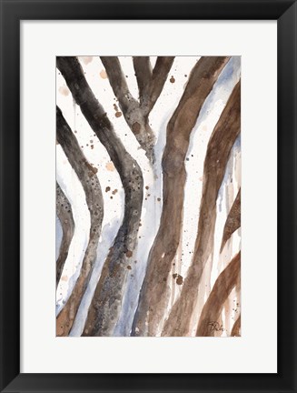 Framed Watercolor Animal Skin II Print