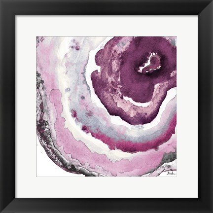 Framed Pink Agate I Print