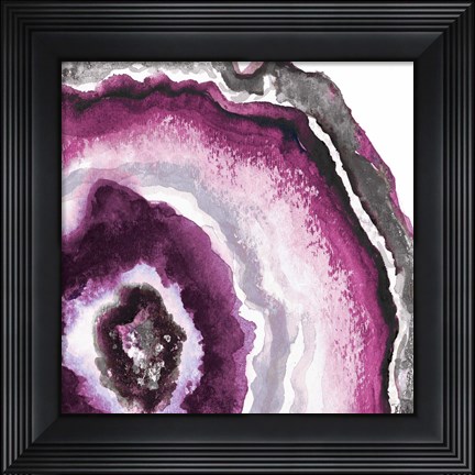 Framed Pink Agate II Print
