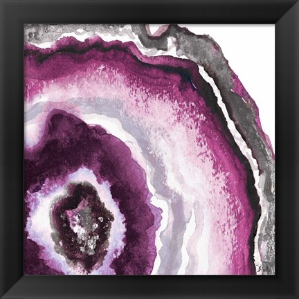 Framed Pink Agate II Print