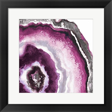 Framed Pink Agate II Print