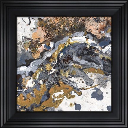 Framed Turbulence Square I Print