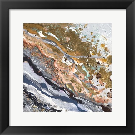 Framed Turbulence Square II Print