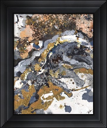 Framed Turbulence Rectangle I Print