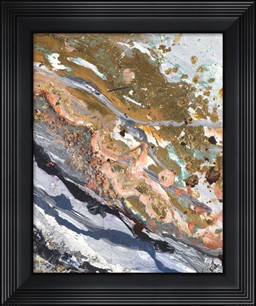 Framed Turbulence Rectangle II Print