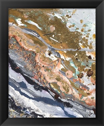 Framed Turbulence Rectangle II Print