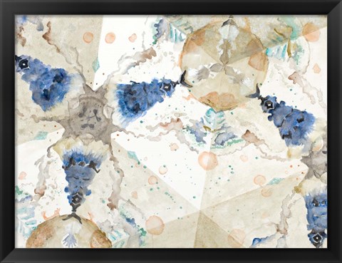 Framed Watercolor Kaleidoscope Print