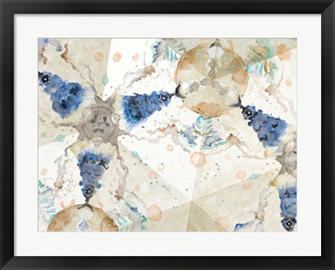 Framed Watercolor Kaleidoscope Print