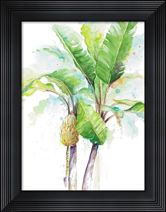 Framed Watercolor Banana Plantain Print