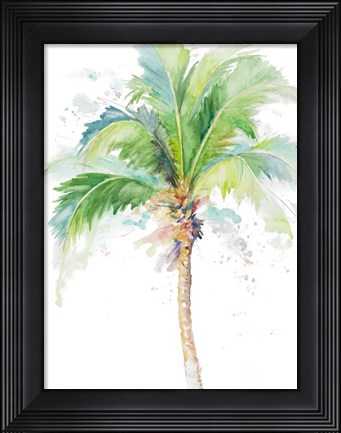 Framed Watercolor Coconut Palm Print