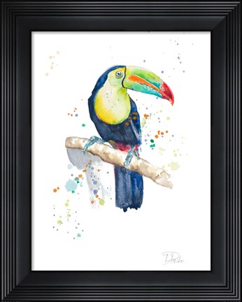 Framed Watercolor Toucan Print