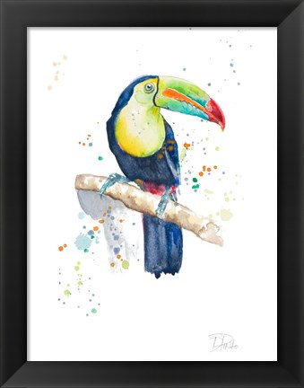 Framed Watercolor Toucan Print