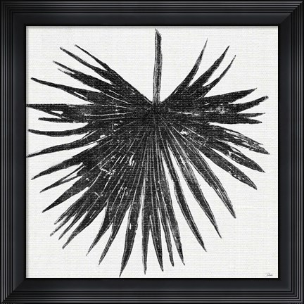 Framed Dark Leaf Palm I Print