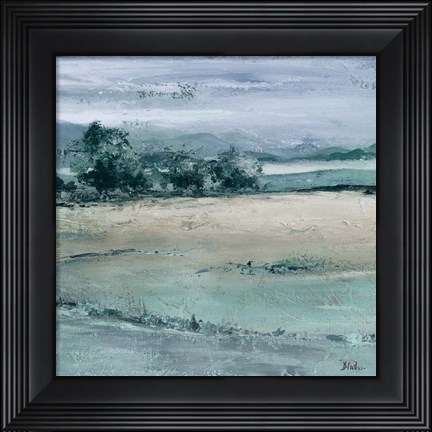 Framed Blue Forest Square I Print