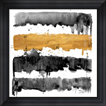 Framed Dripping Gold Print