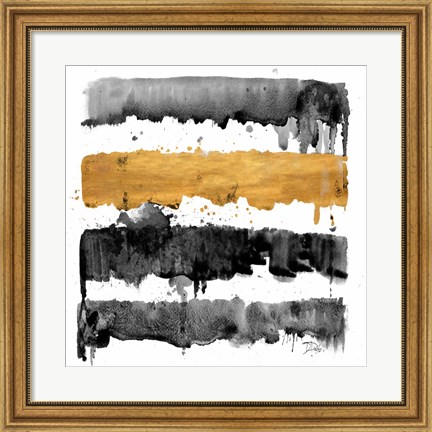 Framed Dripping Gold Print