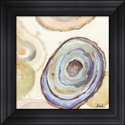 Framed Agates Flying Square II Print
