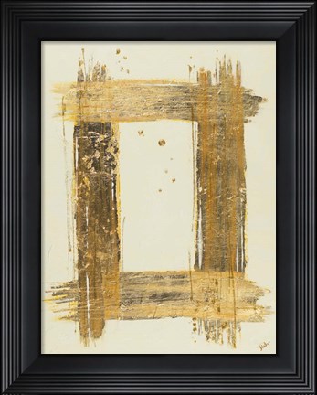 Framed Gold Rectangle Print