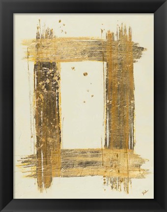 Framed Gold Rectangle Print