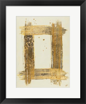 Framed Gold Rectangle Print