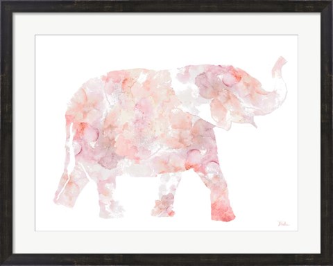 Framed Flowers In Elephant Print