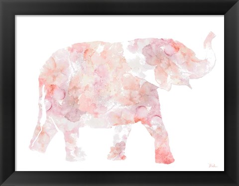 Framed Flowers In Elephant Print