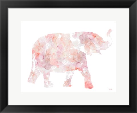 Framed Flowers In Elephant Print