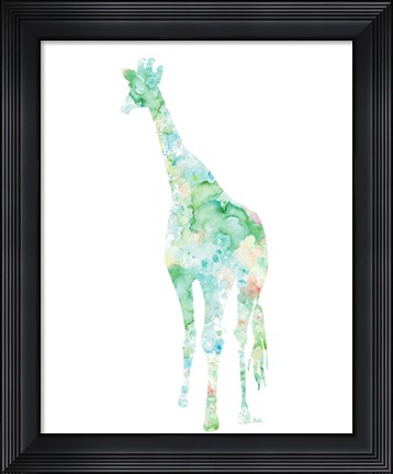 Framed Flowers in Giraffe Print