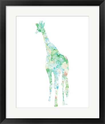 Framed Flowers in Giraffe Print